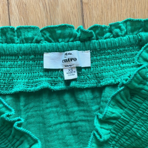 Green Romper Entro brand xsmall - Picture 3 of 4